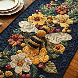 Bloom and Buzz Charm Table Runner - Made to Order TABLE928
