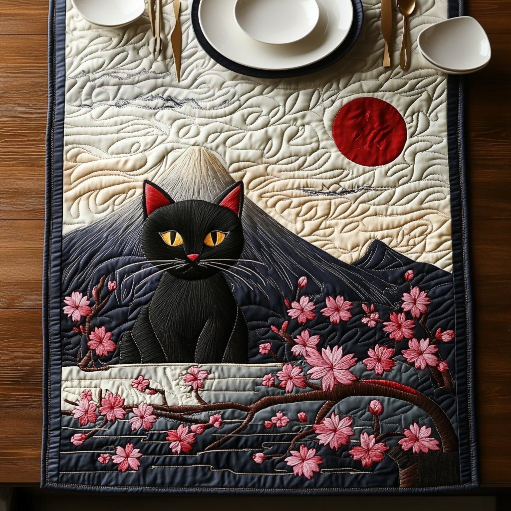Black Cat Peaks Table Runner - Made to Order TABLE928