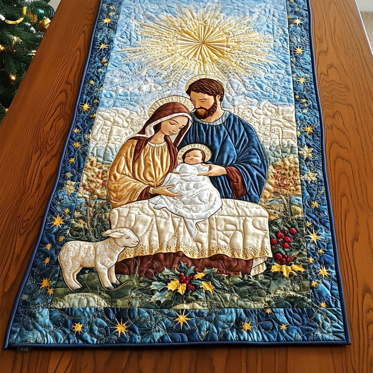 Blessed Manger Table Runner - Made to Order TABLE928