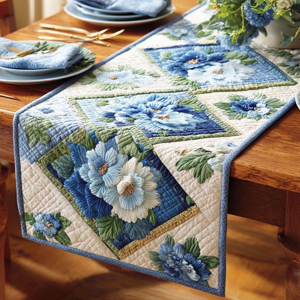 Blue Blossom Table Runner - Made to Order TABLE928