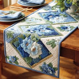 Blue Blossom Table Runner - Made to Order TABLE928