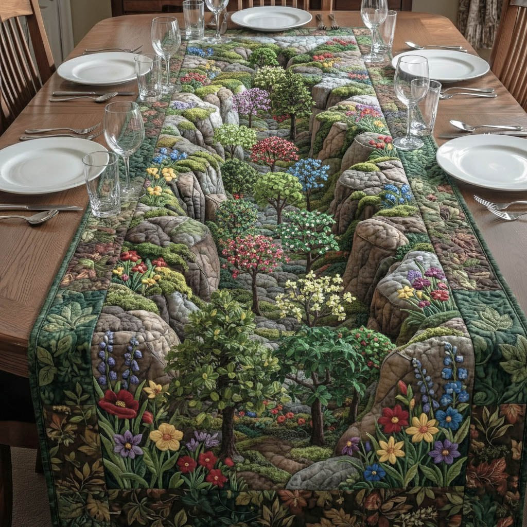 Blooming Forest Table Runner - Made to Order TABLE928