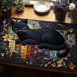 Black Cat Magic Table Runner - Made to Order TABLE928