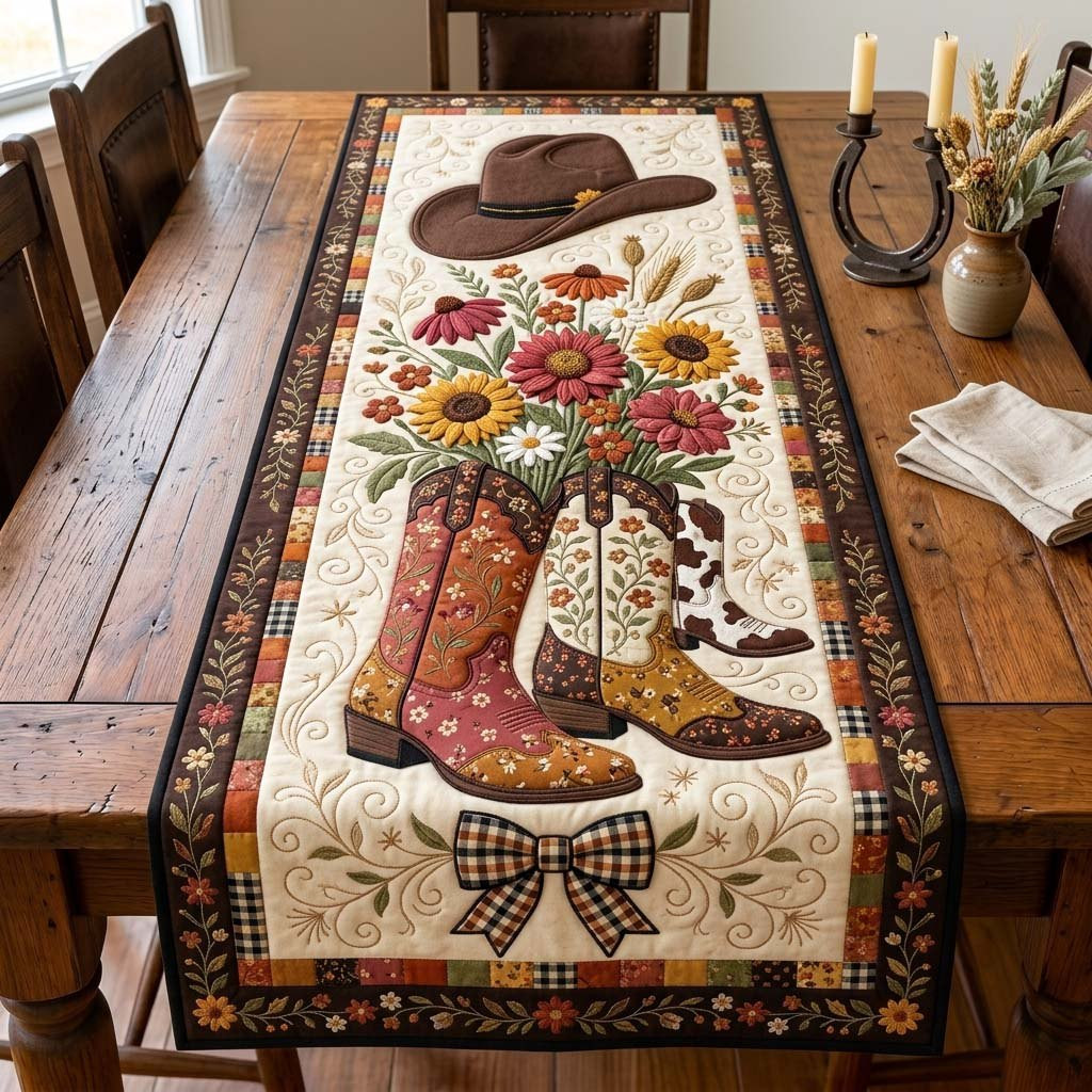 Blooming Cowgirl Spirit Table Runner - Made to Order TABLE928