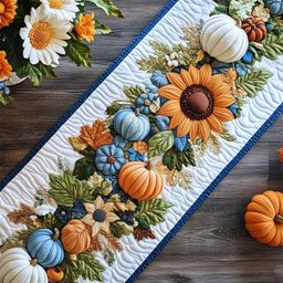 Blooming Fall Lane Table Runner - Made to Order TABLE928