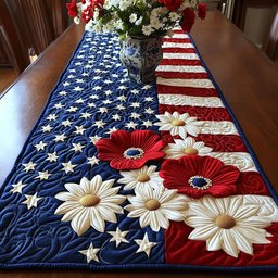 Blossoms of Freedom Table Runner - Made to Order TABLE928