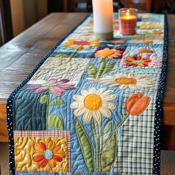 Bloom Patch Table Runner - Made to Order TABLE928