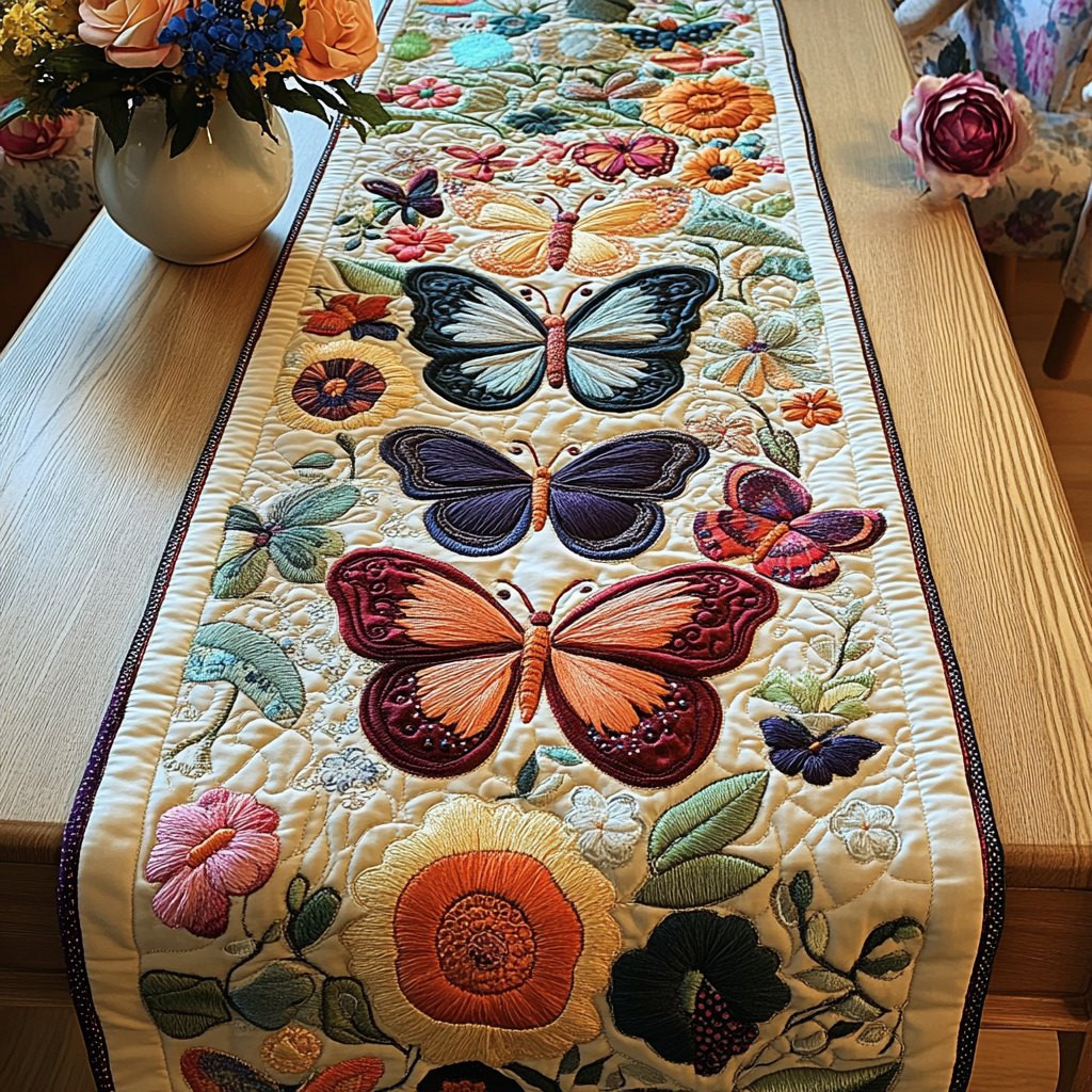 Blossom Symphony Table Runner - Made to Order TABLE928