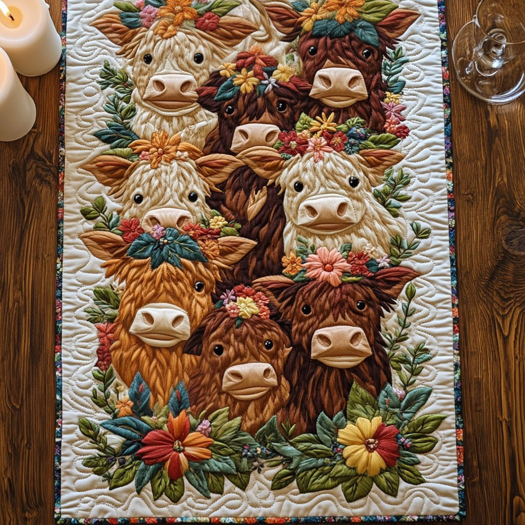 Blooming Herd Table Runner - Made to Order TABLE928