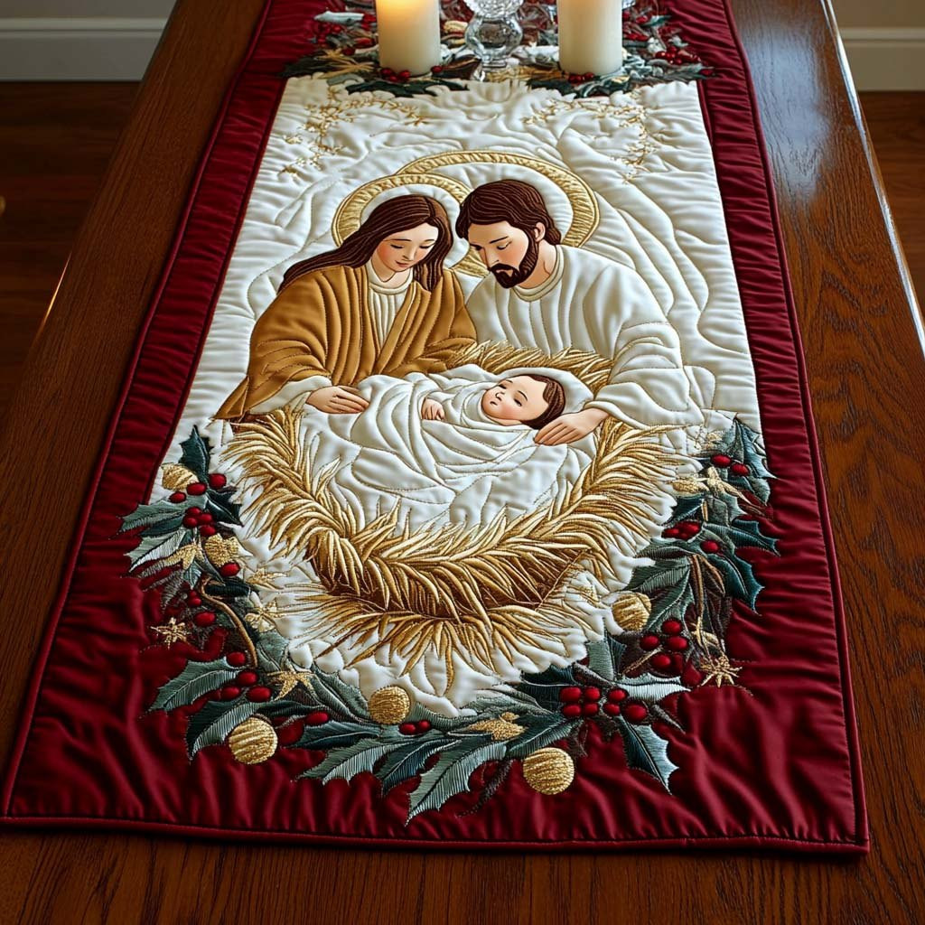 Blessed Family Table Runner - Made to Order TABLE928