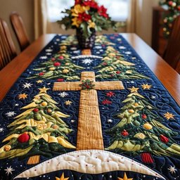 Blessed Cross Table Runner - Made to Order TABLE928