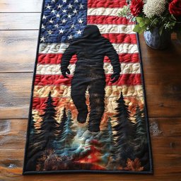Bigfoot Freedom Walk Table Runner - Made to Order TABLE928