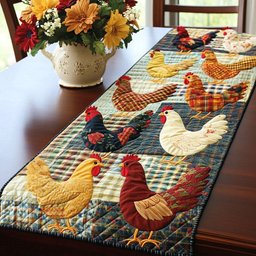 Barnyard Gathering Table Runner - Made to Order TABLE928