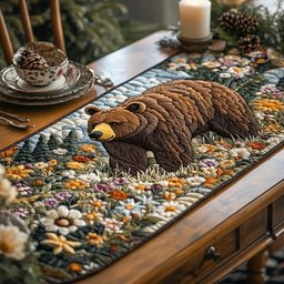 Bear Tracks Table Runner - Made to Order TABLE928