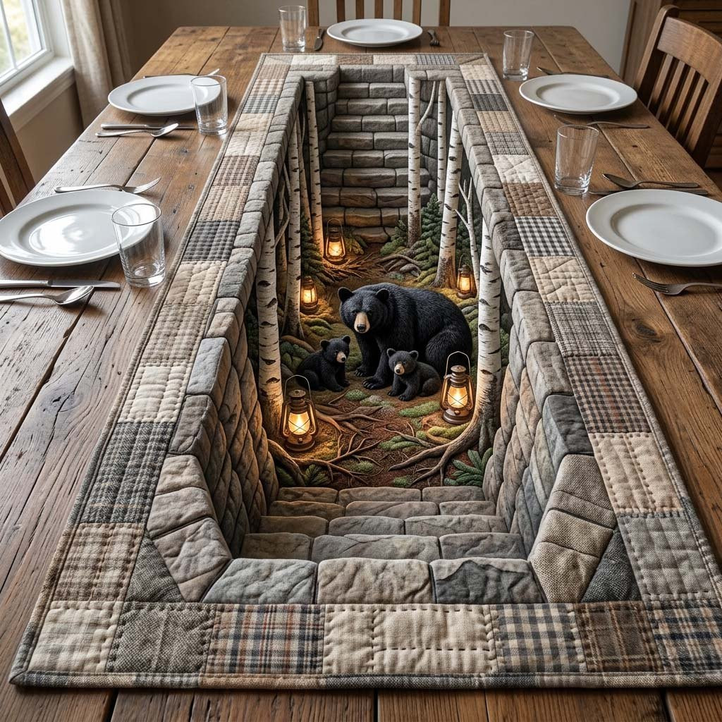 Birch Bear Haven Table Runner - Made to Order TABLE928