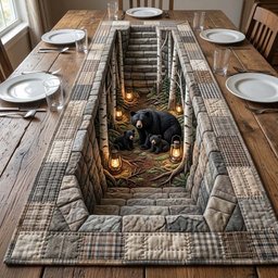 Birch Bear Haven Table Runner - Made to Order TABLE928
