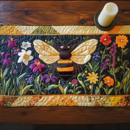 Bee Blossom Table Runner - Made to Order TABLE928