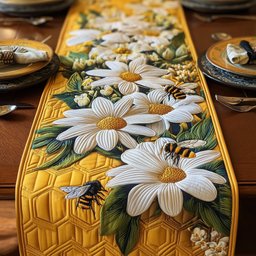Bee Table Runner - Made to Order TABLE928