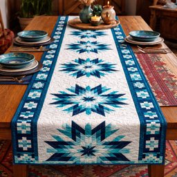 Azure Star Journey Table Runner - Made to Order TABLE928