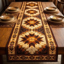 Autumn Tribal Glow Table Runner - Made to Order TABLE928