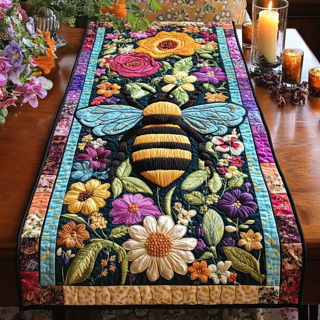 Bee Bloom Table Runner - Made to Order TABLE928