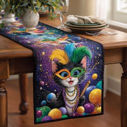 Beads Cat Table Runner - Made to Order TABLE928
