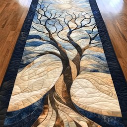 Bare Tree with Spreading Roots Table Runner - Made to Order TABLE928
