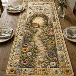 Be Still Wildflower Path Table Runner - Made to Order TABLE928