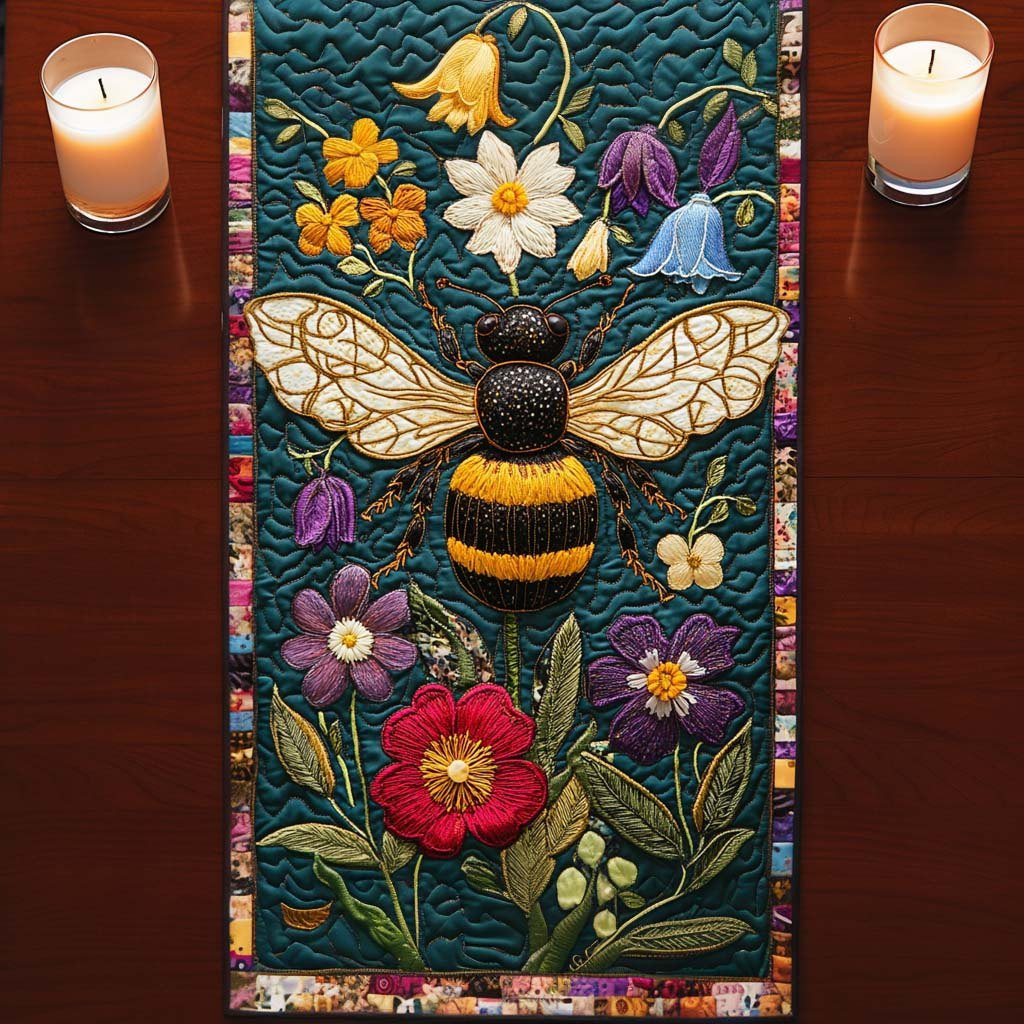 Bee Dance Table Runner - Made to Order TABLE928