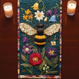 Bee Dance Table Runner - Made to Order TABLE928