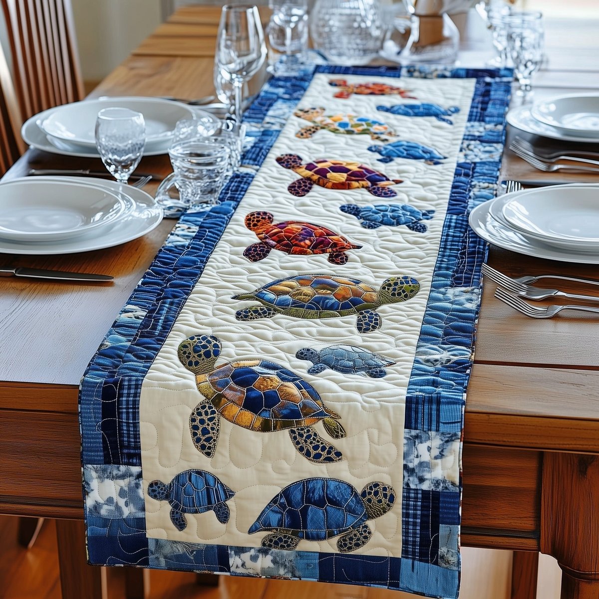 Baby Turtles Table Runner - Made to Order TABLE928