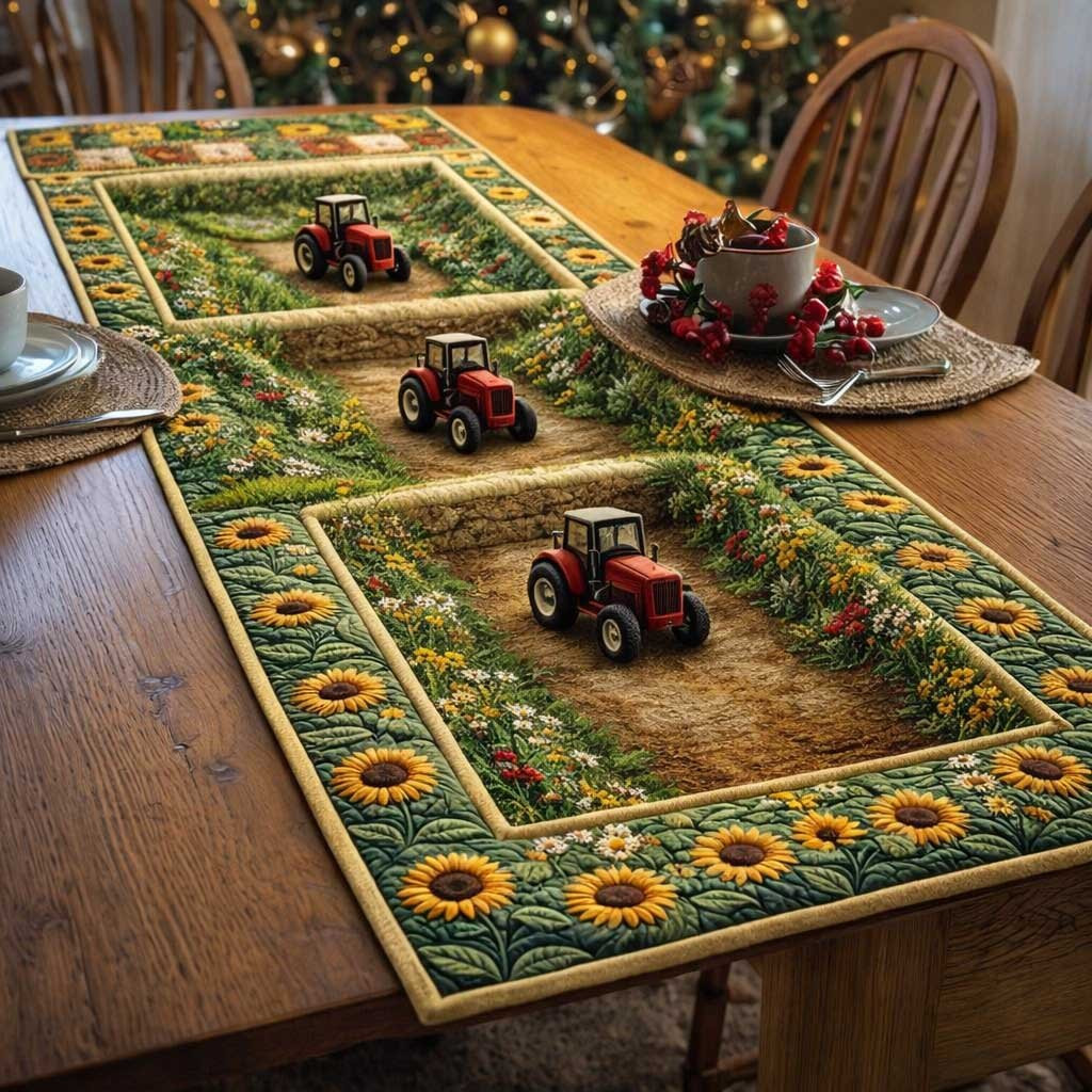 Barn Tractor Table Runner - Made to Order TABLE928
