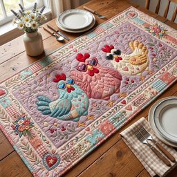 Besties Chicken Table Runner - Made to Order TABLE928