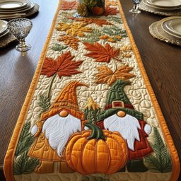 Autumn Gnomes Table Runner - Made to Order TABLE928