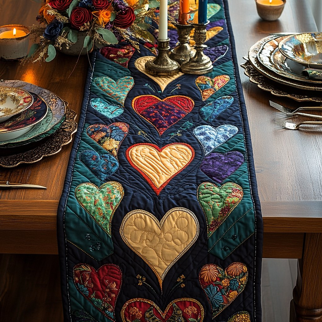 Autumn Love Table Runner - Made to Order TABLE928