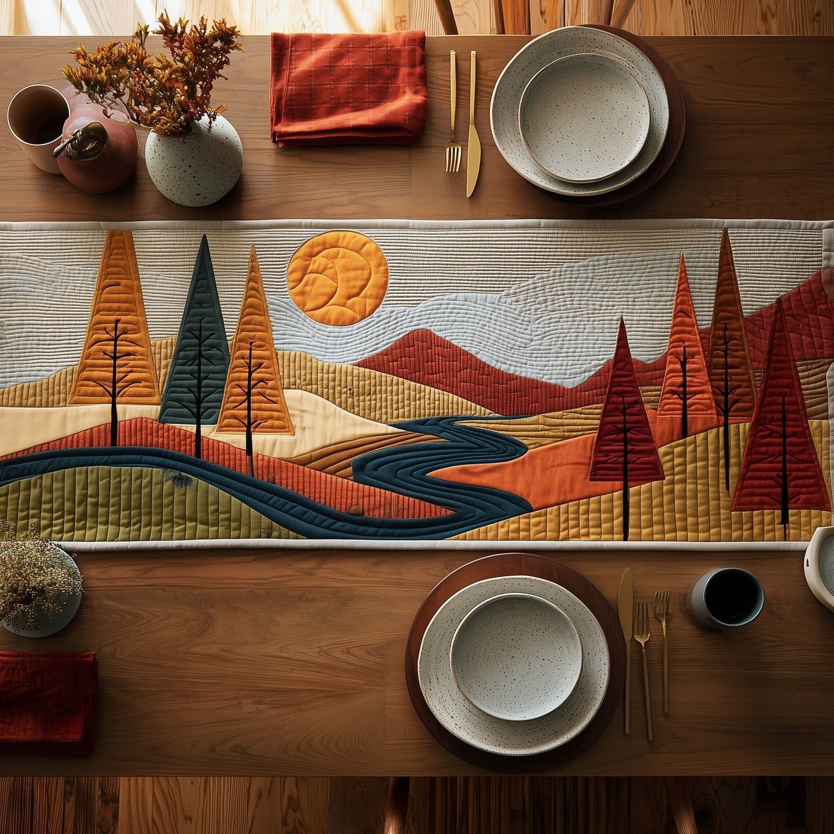 Autumn Forest Table Runner - Made to Order TABLE928