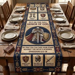Armor Scripture Table Runner - Made to Order TABLE928