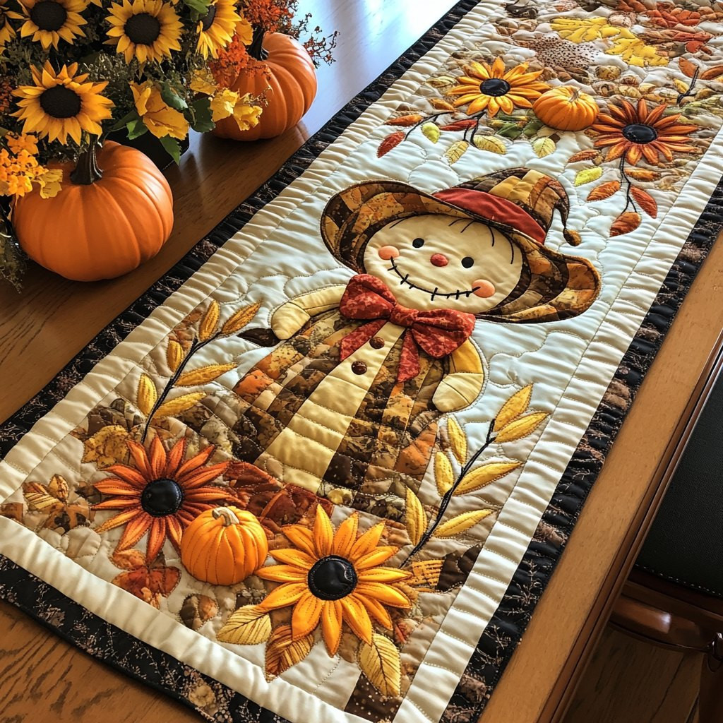 Autumn Scarecrow Table Runner - Made to Order TABLE928