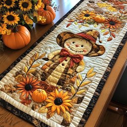 Autumn Scarecrow Table Runner - Made to Order TABLE928