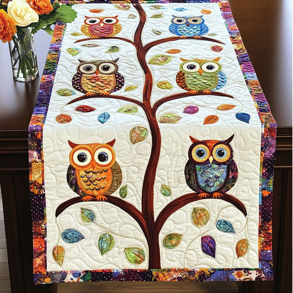 Autumn Owl Gathering Table Runner - Made to Order TABLE928