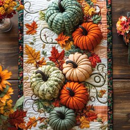 Autumn Cozy Lane Table Runner - Made to Order TABLE928