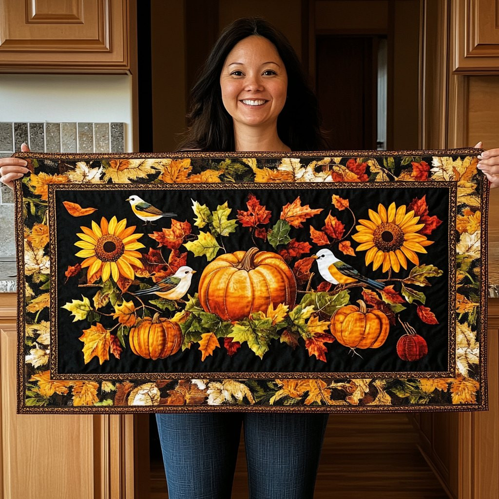 Autumn Blissful Day Table Runner - Made to Order TABLE928
