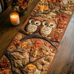 Autumn Owls Table Runner - Made to Order TABLE928