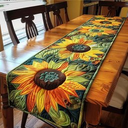 Artistic Sunflowers Garden Table Runner - Made to Order TABLE928