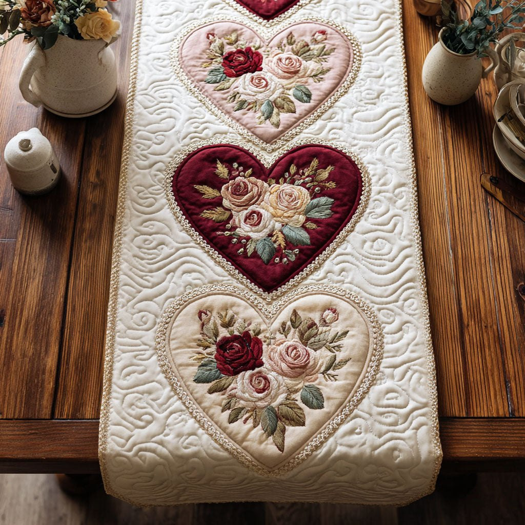 Antique Rose Table Runner - Made to Order TABLE928