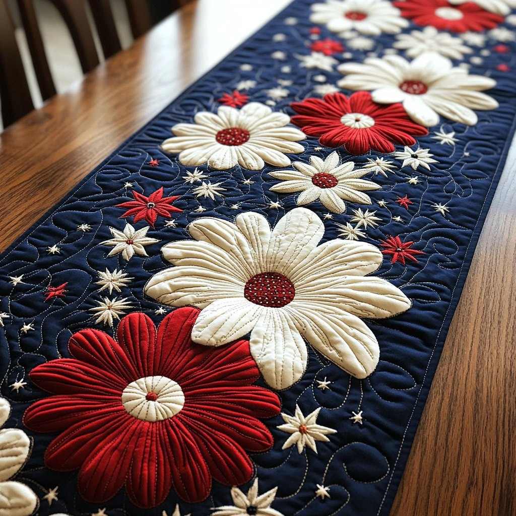 America Blossoms Table Runner - Made to Order TABLE928