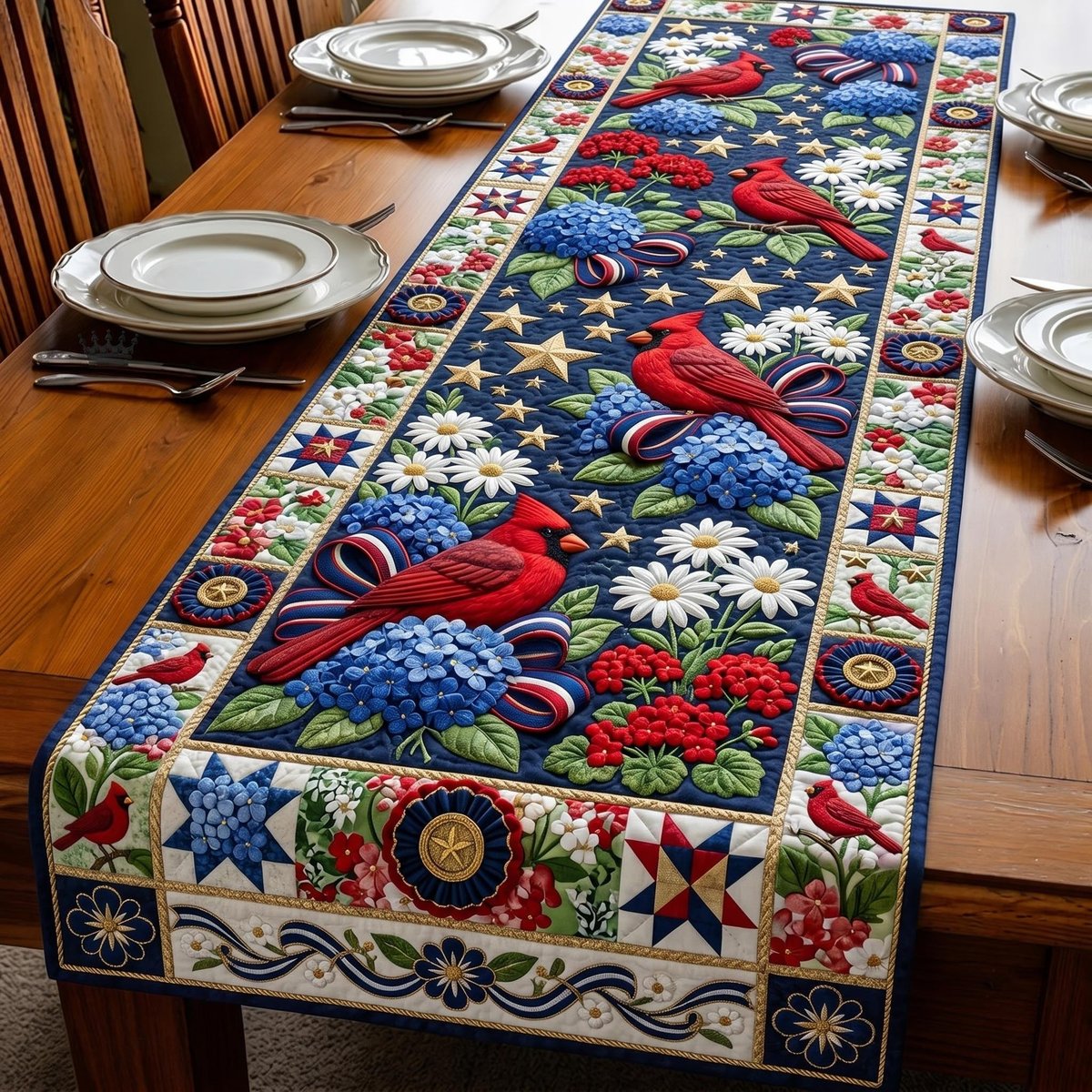American Cardinal Table Runner - Made to Order TABLE928