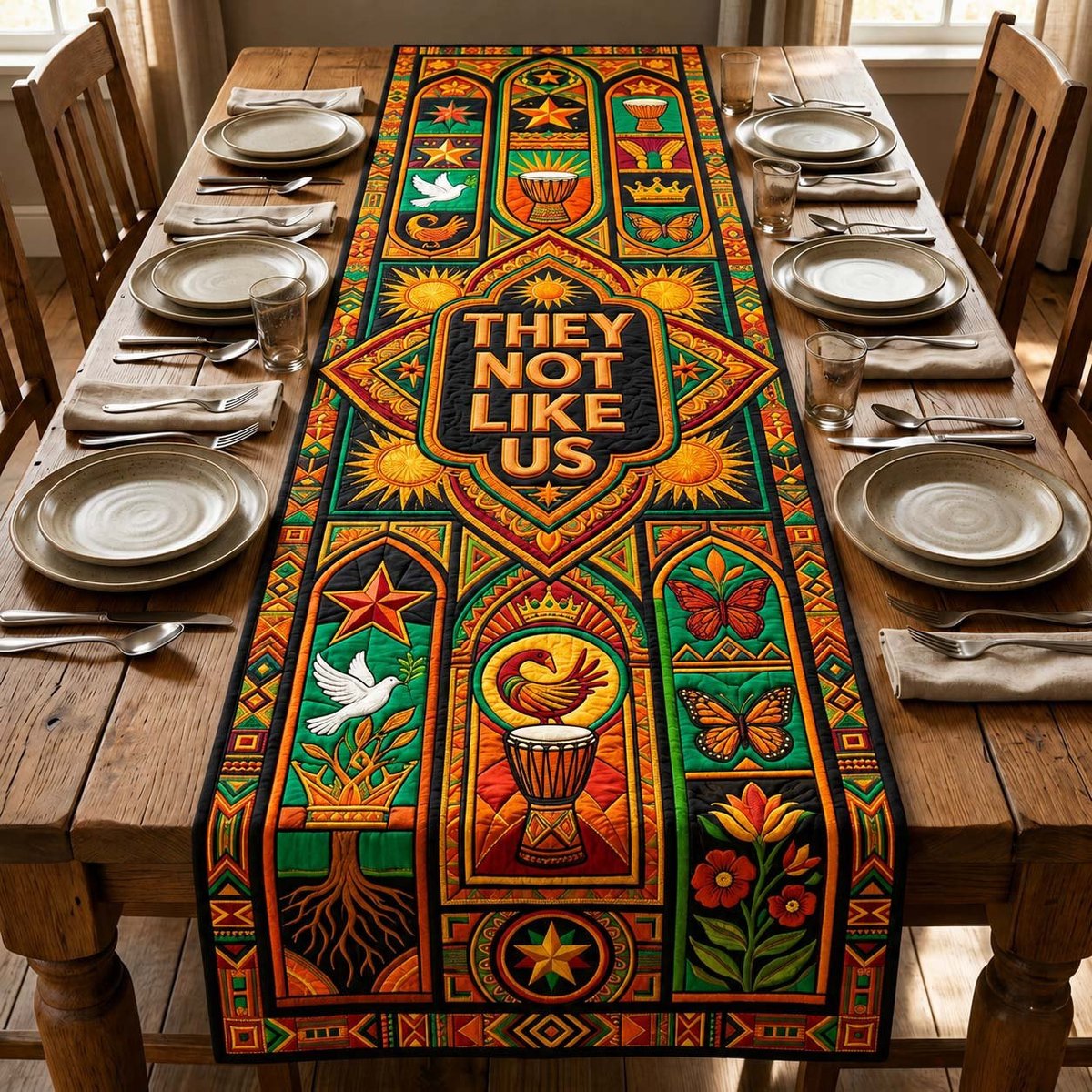 Ancestral Spirit Table Runner - Made to Order TABLE928