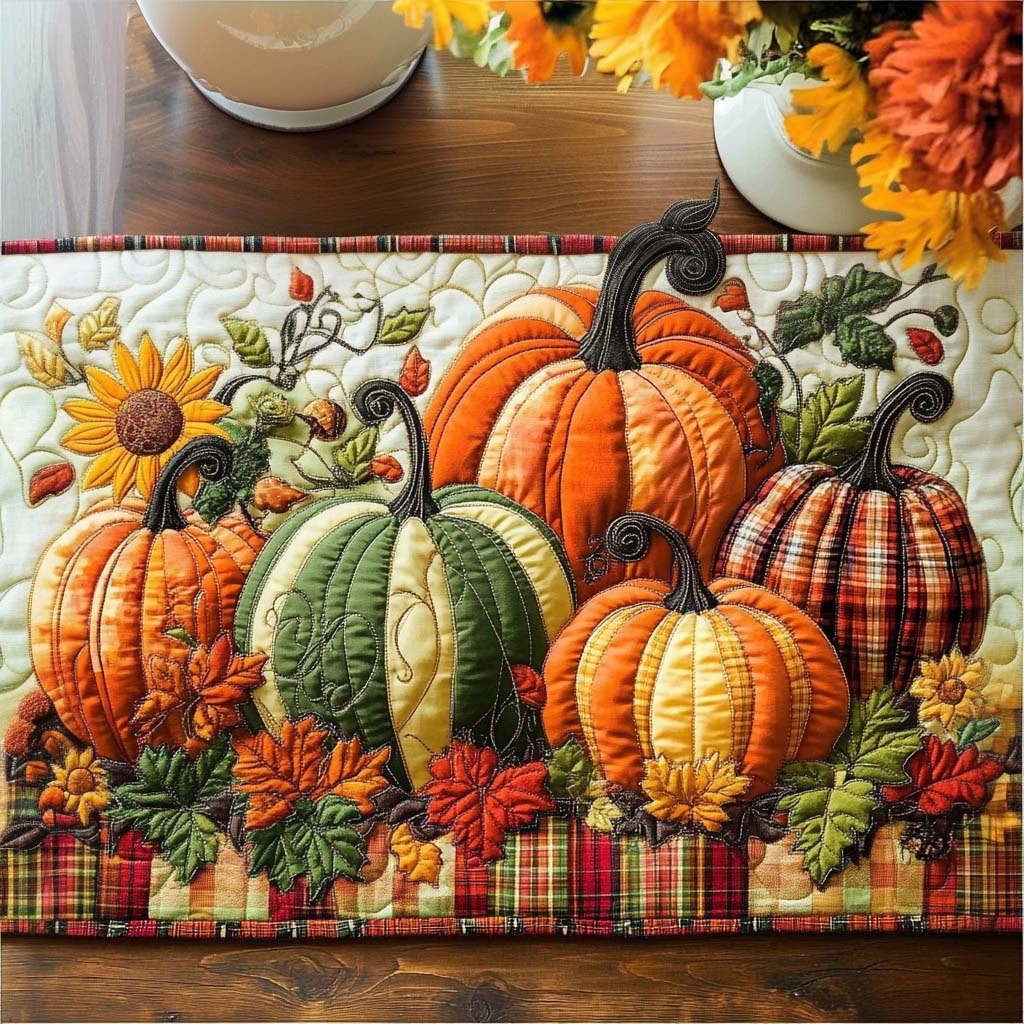 Amber Fall Glow Table Runner - Made to Order TABLE928