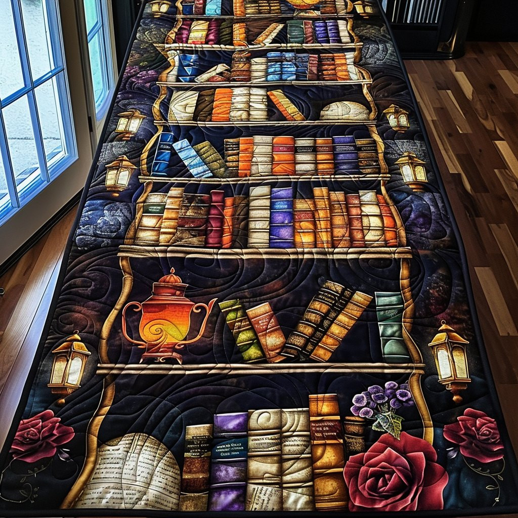 Antique Library Table Runner - Made to Order TABLE928